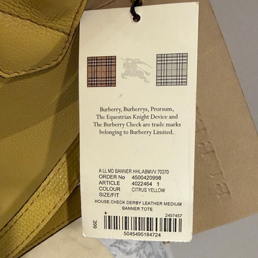 Burberry Banner House Check Derby Medium Satchel NWT - Picture 12 of 14